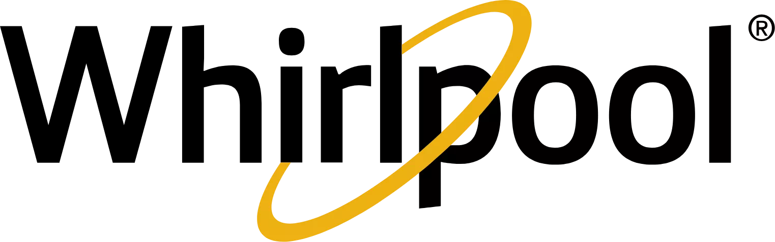 logo de Whirlpool, marque d'électroménager vendue par Radio Comptoir Électrique à la Roche-sur-Yon